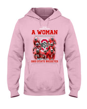 Load image into Gallery viewer, Woman Loves Ohio States Buckeyes American Football Ncaa 2019 T-Shirt Hoodie