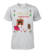Load image into Gallery viewer, Snoopy Hallmark Christmas Movie Writing Shirt Guys Tee
