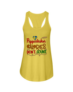 Pepparkakor Calories Don't Count Ladies Flowy Tank
