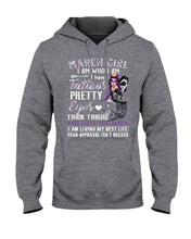 Load image into Gallery viewer, Tattoos Pretty Eyes Gift For March Girl T-Shirt Hoodie
