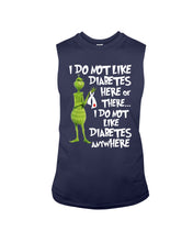 Load image into Gallery viewer, Grinch Funny Quote Don't Like Diabetes Christmas Tee Unisex Long Sleeve