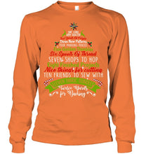Load image into Gallery viewer, Christmas Tree Eleven Fabric Bundles T-Shirt Unisex Long Sleeve