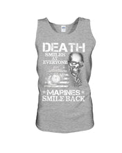 Load image into Gallery viewer, Death Smiles At Every Marines Smile Back Unisex Tank Top