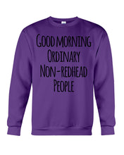 Load image into Gallery viewer, Redhead Good Morning White Mug Sweatshirt