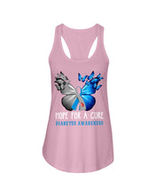 Load image into Gallery viewer, Hope For Cure Diabetes Awareness Ladies Flowy Tank