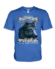 Load image into Gallery viewer, Wolf Lovers Trending Quote Tee Guys V-Neck