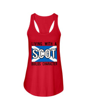 Load image into Gallery viewer, Living With A Scotland Funny Quote T-Shirt Ladies Flowy Tank