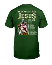 Load image into Gallery viewer, Jesus August My God Horoscope Black T-Shirt Guys Tee