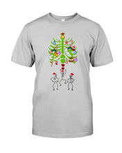 Load image into Gallery viewer, Merry Christmas Funny Dancing Skeleton Guys Tee