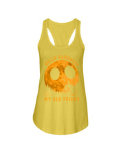 Load image into Gallery viewer, Darkness My Old Friend Halloween T-Shirt Ladies Flowy Tank