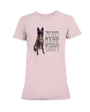 Load image into Gallery viewer, K9 Dog Hero Zero Bark Thirty Ladies Tee