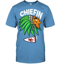 Load image into Gallery viewer, Chiefin Kansas City Chiefs Gift For Fans T-Shirt Guys Tee