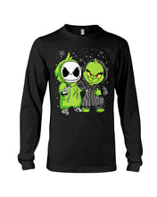 Load image into Gallery viewer, Cute Little Jack Skellington Grinch Best Friend Christmas Gift Shirt Unisex Long Sleeve