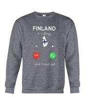 Load image into Gallery viewer, Finland Is Calling Funny Elf Christmas T-Shirt Sweatshirt