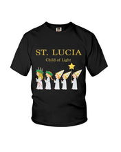 Load image into Gallery viewer, St Lucia Child Of Light God Jesus Christmas Gift Youth Tee