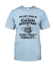 Load image into Gallery viewer, Teaching Assistant Stepped In It Quote T-Shirt Guys Tee