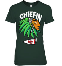 Load image into Gallery viewer, Chiefin Kansas City Chiefs Gift For Fans T-Shirt Ladies Tee