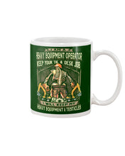 Load image into Gallery viewer, Heavy Equipment Operator Black T-Shirt Mug