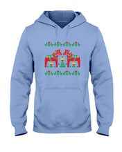 Load image into Gallery viewer, Swedish Dala Horse Gift White T-Shirt Hoodie