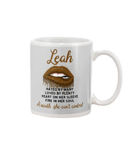 Load image into Gallery viewer, Leah A Mouth She Can't Control Quote Name T-Shirt Mug