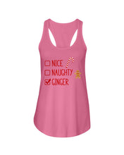 Load image into Gallery viewer, Nice Naughty Ginger Redhead T Shirt Ladies Flowy Tank