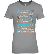 Load image into Gallery viewer, Crocheting Everywhere Black Quote T-Shirt Ladies Tee