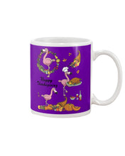 Load image into Gallery viewer, Flamingo Happy Thanksgiving Mug