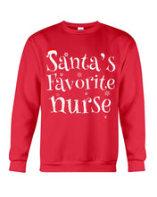 Load image into Gallery viewer, Santa's Favorite Nurse Sweatshirt