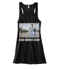 Load image into Gallery viewer, Free Rodney Reed Raise Your Voice 1 Ladies Flowy Tank