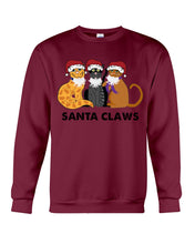 Load image into Gallery viewer, Santa Claws Funny Gift Christmas Gift For Cat Lovers Sweatshirt