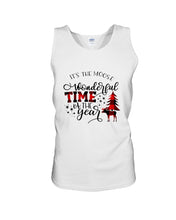 Load image into Gallery viewer, Funny Moose Wonderful Time Christmas Gift For Family Unisex Tank Top