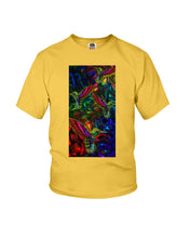 Load image into Gallery viewer, Hummingbird Cosmic Light Color Black T-Shirt Youth Tee