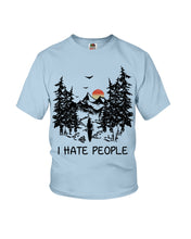 Load image into Gallery viewer, I Hate People Printing T-Shirt Youth Tee