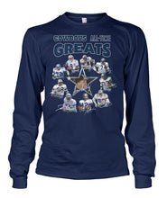 Load image into Gallery viewer, Dallas Cowboys Greats Gift For Fan T-Shirt Unisex Long Sleeve