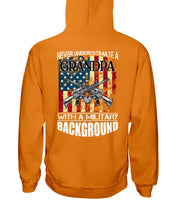 Load image into Gallery viewer, Never Underestimate A Grandpa Black T-Shirt Hoodie