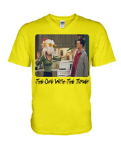 Load image into Gallery viewer, Friends Monika Turkey Head Funny Thanksgiving Gift T-Shirt Guys V-Neck