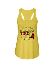 Load image into Gallery viewer, Funny Moose Wonderful Time Christmas Gift For Family Ladies Flowy Tank