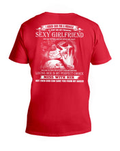 Load image into Gallery viewer, Couple T-Shirt My Sexy Girl Friend Guys V-Neck