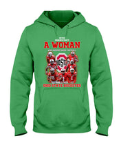 Load image into Gallery viewer, Woman Loves Ohio States Buckeyes American Football Ncaa 2019 T-Shirt Hoodie