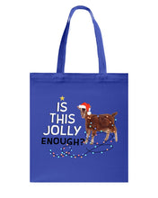 Load image into Gallery viewer, Jolly Cat Christmas Gift For Cat Lovers Basketweave Tote Bag