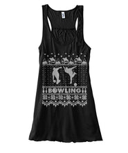 Load image into Gallery viewer, Bowling Christmas Ugly Ladies Flowy Tank