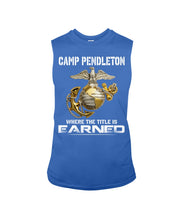 Load image into Gallery viewer, Camp Pendleton Earned Black T-Shirt Unisex Long Sleeve