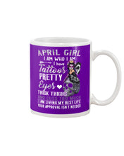 Load image into Gallery viewer, Tattoos Pretty Eyes Gift For April Girl T-Shirt Mug