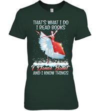 Load image into Gallery viewer, Girl Loves Reading Book And Dance Ballet Gift For Girls T-Shirt Ladies Tee