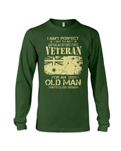 Load image into Gallery viewer, Veteran Australian Defence Force Gift For Grandpa Family Tee Unisex Long Sleeve