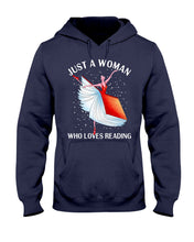 Load image into Gallery viewer, Just A Woman Loves Dancing And Reading Books Hoodie