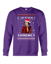 Load image into Gallery viewer, Demi Lovato All I Want For Christmas Is Shmoney Sweatshirt