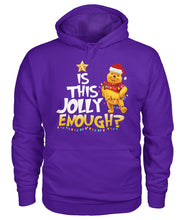 Load image into Gallery viewer, Winnie The Pooh Jolly Enough Funny Christmas Gift T-Shirt Hoodie