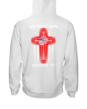 Load image into Gallery viewer, God Country Corps Semper Fi Black T-Shirt Hoodie