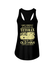 Load image into Gallery viewer, Veteran Australian Defence Force Gift For Grandpa Family Tee Ladies Flowy Tank